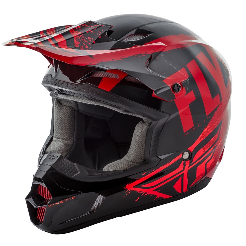 Fly Racing 2018 Kinetic Burnish Helmet – Black/Red/Orange X-Small