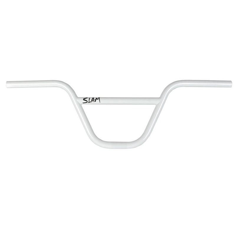 S&M Slam 2pc BMX Handlebars – 8″ – White – USA Made