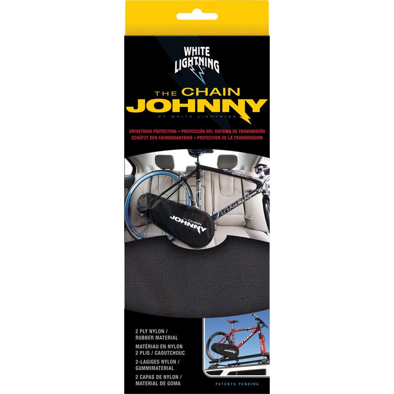 White Lightning Chain Johnny Drivetrain Cover, Black