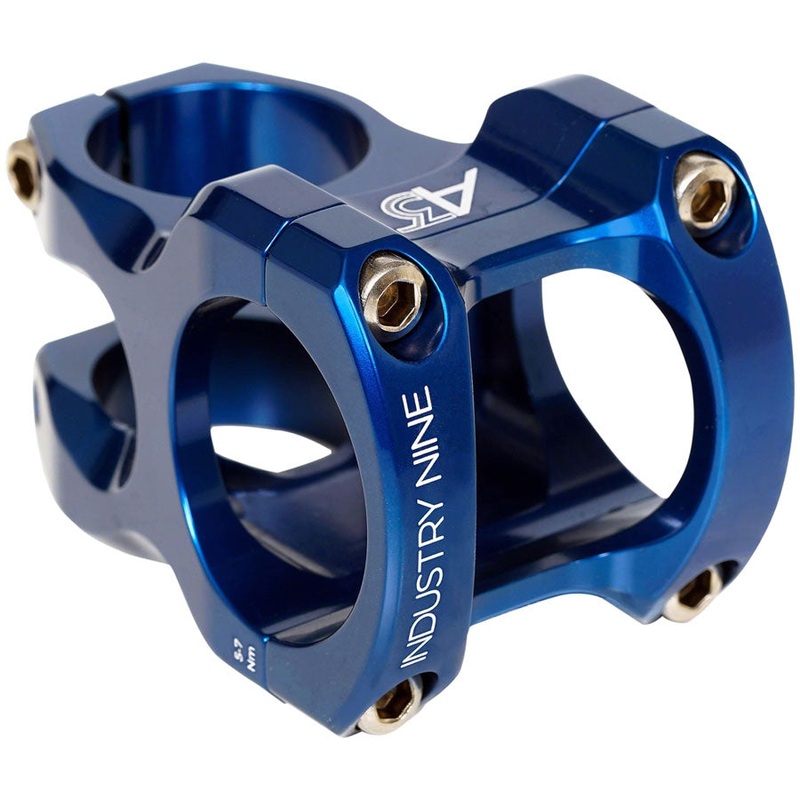 A35 Stem – 32mm 35mm Clamp +/-5 1 1/8″ Aluminum Blue 35mm 5 Degrees 32mm