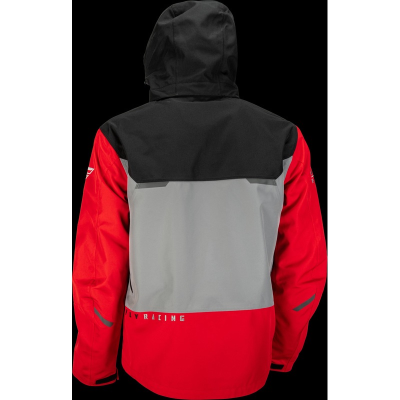 FLY RACING Carbon Jacket Red/Grey Lg