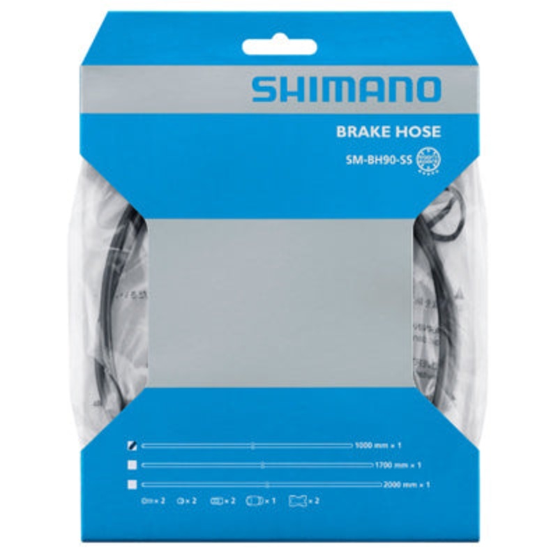 Shim Disc Hose,Sm-Bh90,2000Mm Sm-Bh90-Ss Hydraulic Brake Line  Brakes NA Black