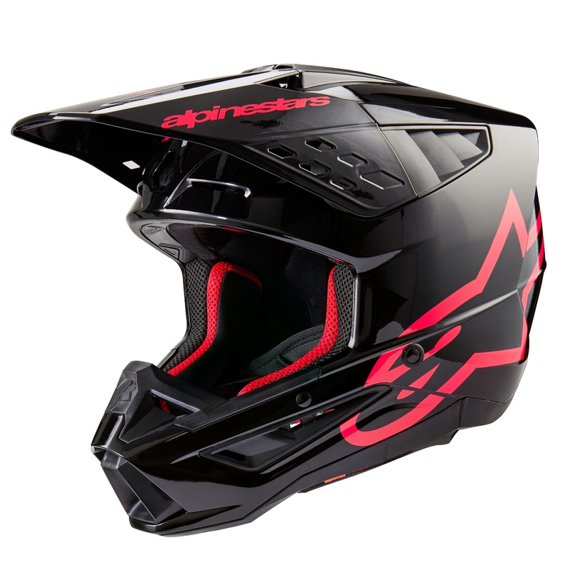 ALPINESTARS S-M5 Helmet Black/Diva Pink Medium