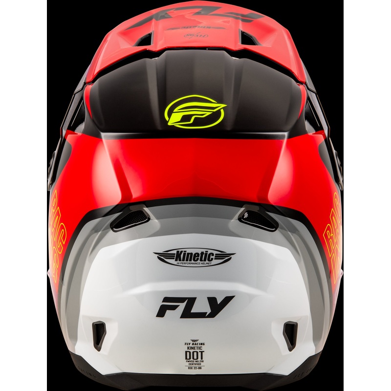 FLY RACING Kinetic Rally Helmet Red/Black/White Xl