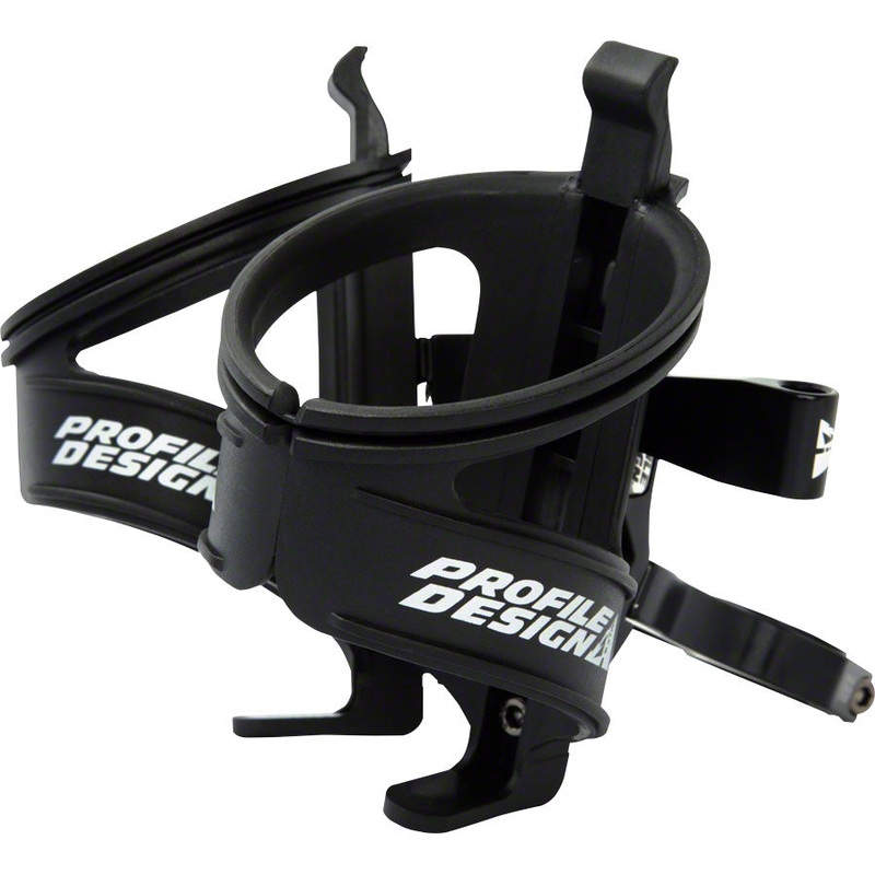 Profile Design Aqua Rack ii Dual Water Bottle Cage Co2 Cartridge mount Seatpost mounted Matte BLK