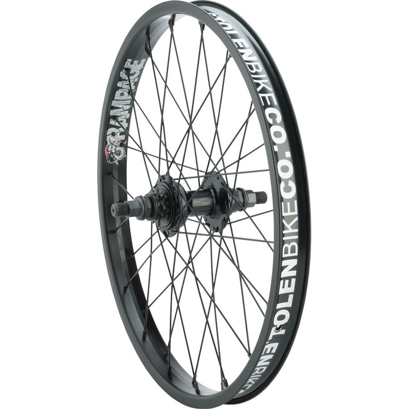 Stolen Rampage Rear Wheel – 20″, 14 x 110mm, Rim Brake, LSD Cassette, Black, Clincher