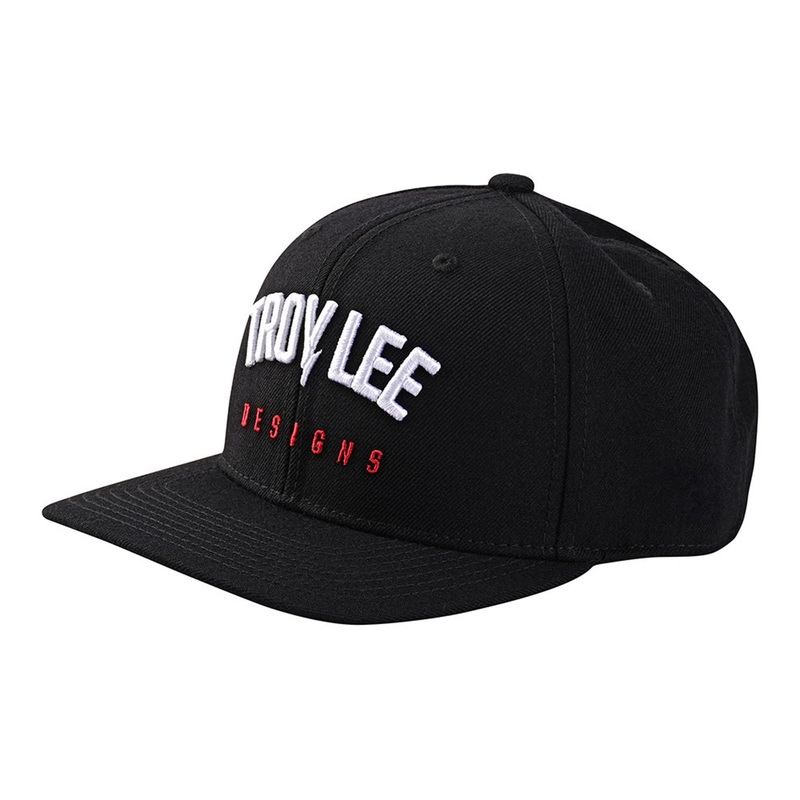 Troy Lee Designs Curved Bill Snapback Hat-OSFM Bolt Black