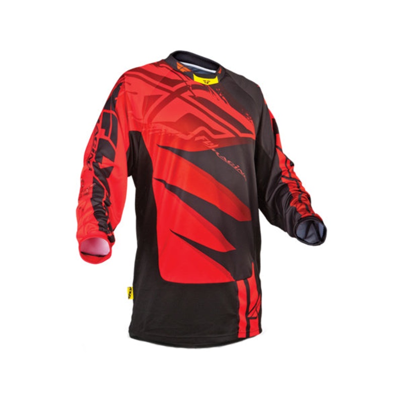Fly Racing 2013 Kinetic Inversion BMX Race Jersey-Red/Black Youth Small
