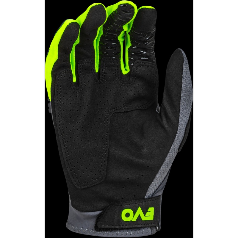 FLY RACING Evolution Dst Gloves Charcoal/Neon Green Lg