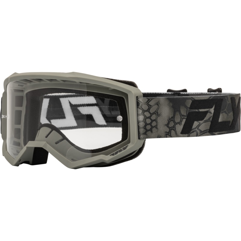 Fly racing focus bmx goggles 2024 youth black/white