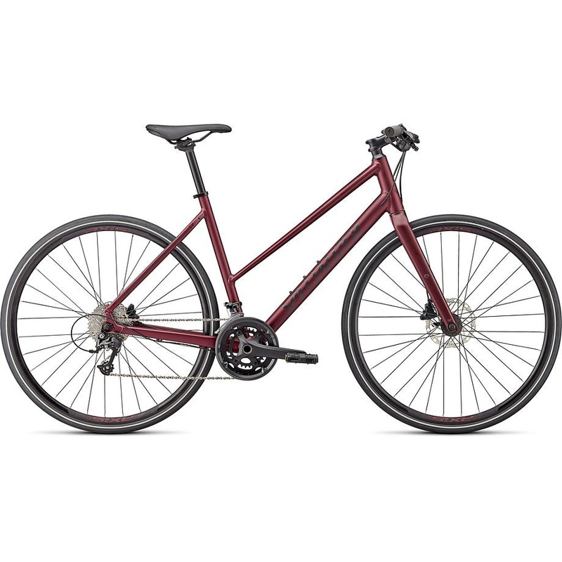Specialized 2024 sirrus 3.0 st SATIN MAROON / GLOSS MAROON / SATIN BLACK REFLECTIVE XS