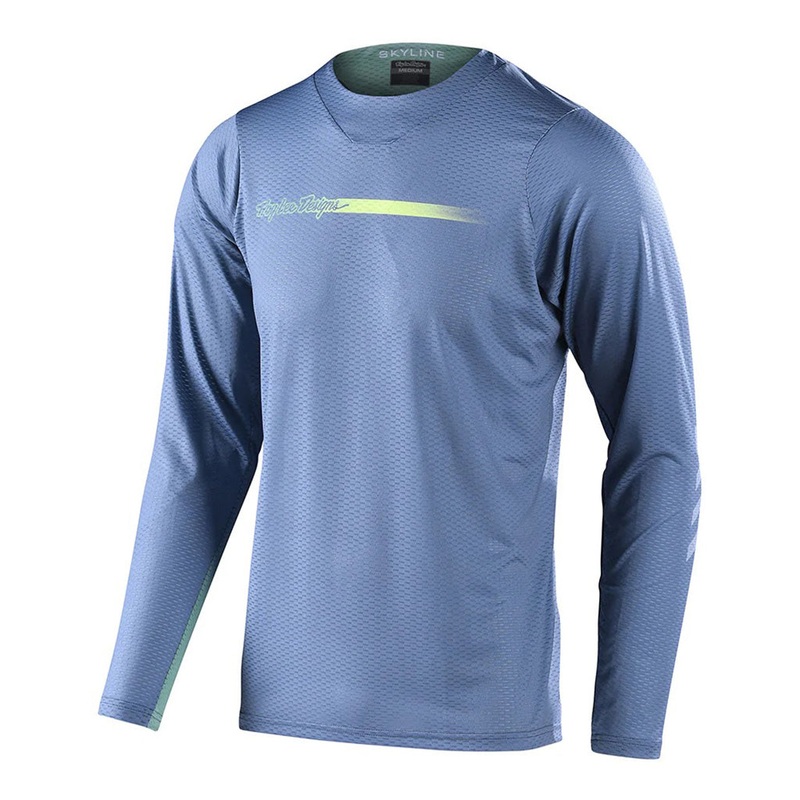 Troy Lee Designs Skyline Air Channel LS BMX Race Jersey-Gray Adult Large