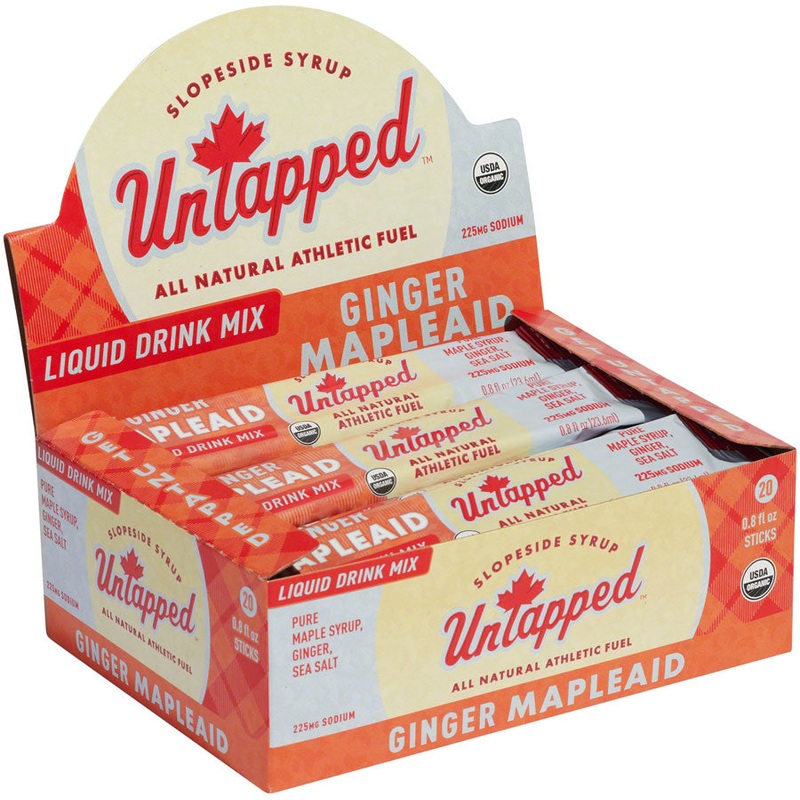 UnTapped Mapleaid Drink Mix – Ginger, Liquid Concentrate, Box of 20 Single Serve Packets