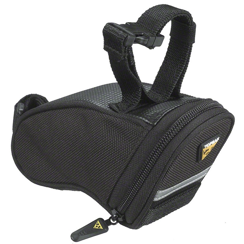 Topeak Aero Wedge Seat Bag – Strap-on, Micro, Black