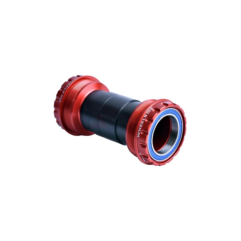 Wheels Manufacturing T47 Outboard Bottom Bracket for SRAM DUB Cranks Red