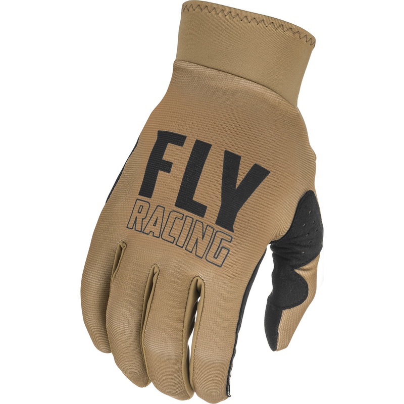 Fly Racing Pro Lite BMX Race Gloves-Khaki/Black Youth Large