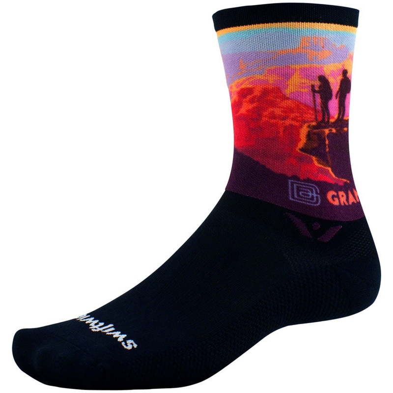 Swiftwick Vision Six Impression National Park Socks – 6 inch, Canyon Lookout, Medium