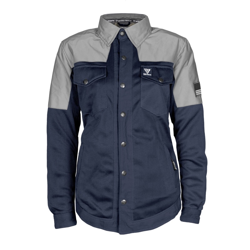Summer Mesh Reflective Shirt Navy Blue Eclipse for Women – with Pads Navy Blue Eclipse XXS