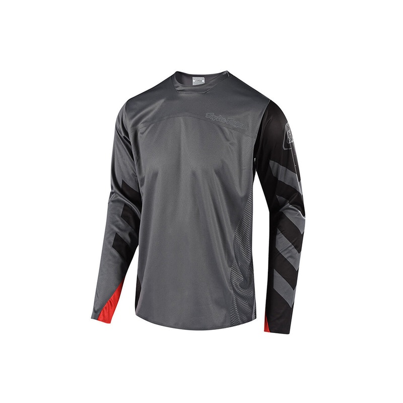 Troy Lee Sprint BMX Race Jersey-Escape-Grey/Black Adult Small