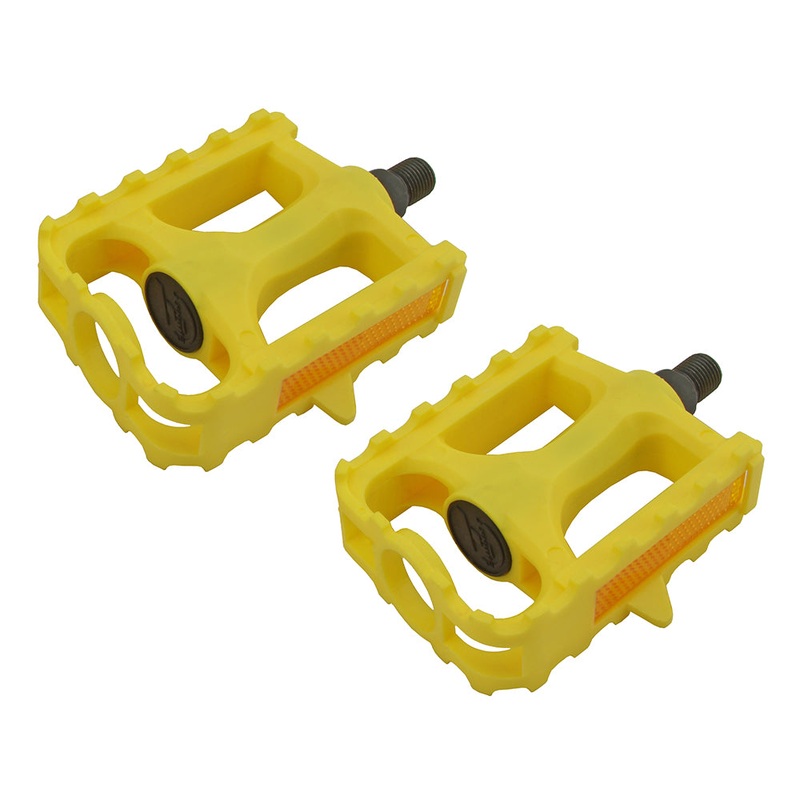 One Piece crank Pedals Yellow 1/2 – Live4Bikes yellow 1/2″
