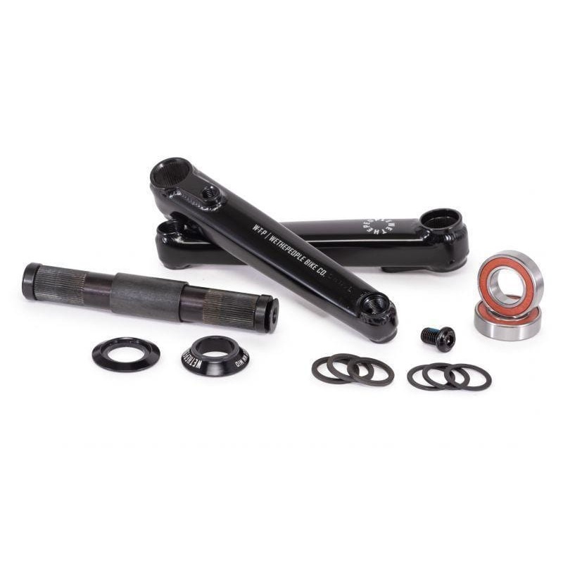 We The People Logic Cranks with Bottom Bracket Gloss Black Gloss Black 160mm