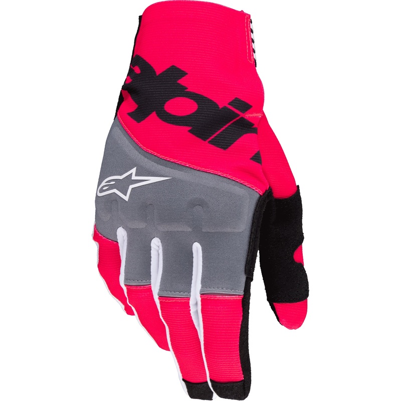 ALPINESTARS Techstar Gloves Black/Fluorescent Pink 2X-Large
