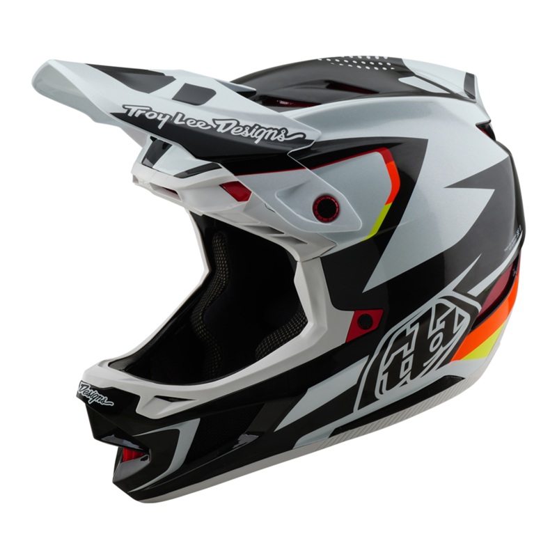 Troy Lee Designs D4 Carbon MIPS BMX Race Helmet-Optic Black Adult X-Small