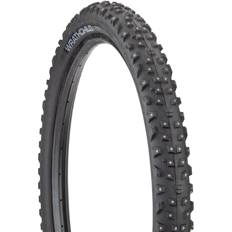 45NRTH Wrathchild Tire – 29 x 2.6, Tubeless, Folding, Black, 60tpi, 252 Concave Carbide Studs