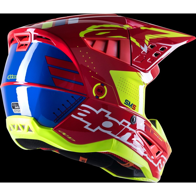 ALPINESTARS S-M5 Helmet Red/White/Yellow Medium