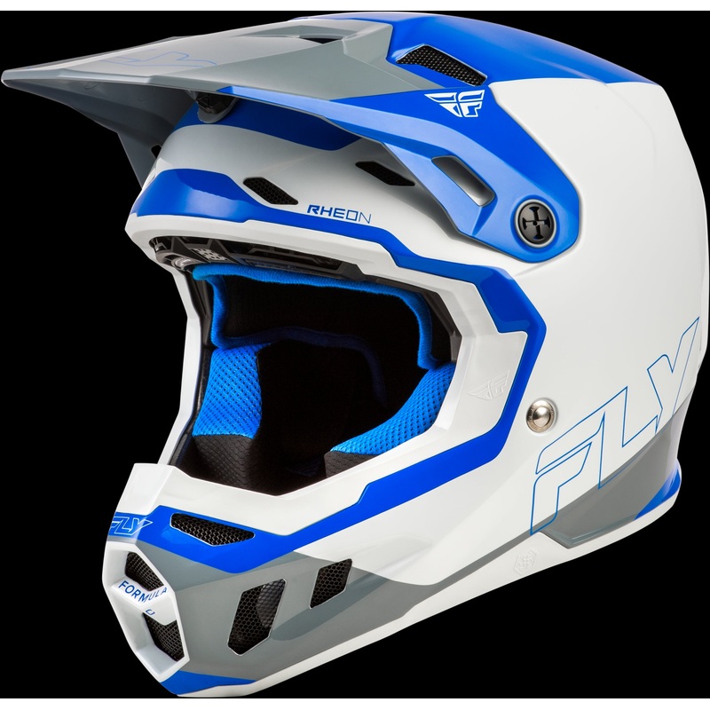 FLY RACING Formula Cc Glide Helmet Blue/Light Grey/Grey 2x