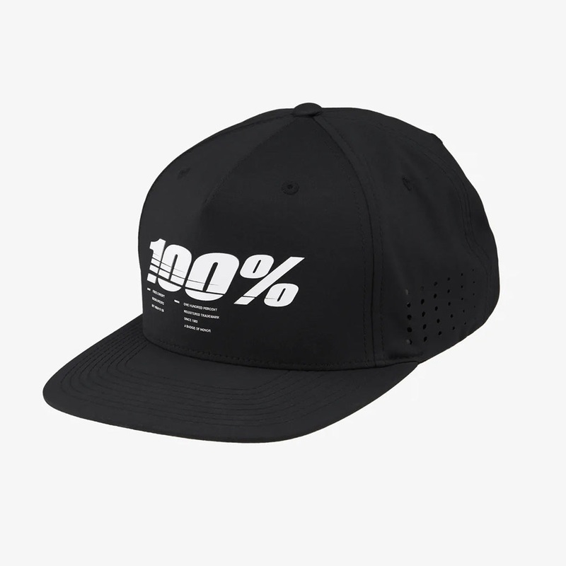 100% Drive Snapback Hat-Black Adult