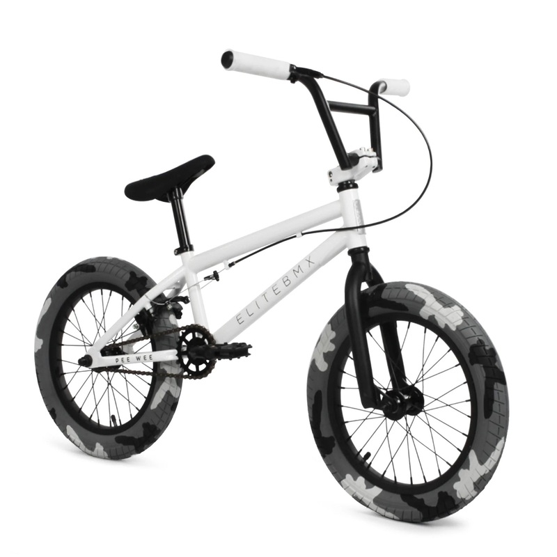 Elite Bmx Pee Wee 16″ Bike – White Combat