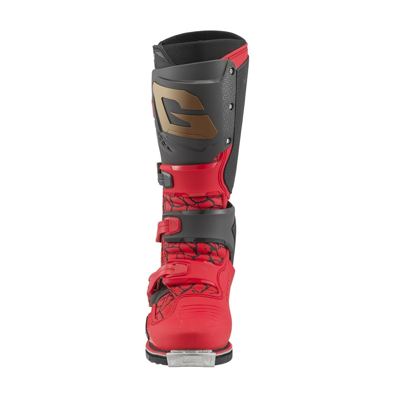 GAERNE Sg22 Magma Mjk Le Boots Red/Black/Gold Sz 9 Red/Black/Gold 9