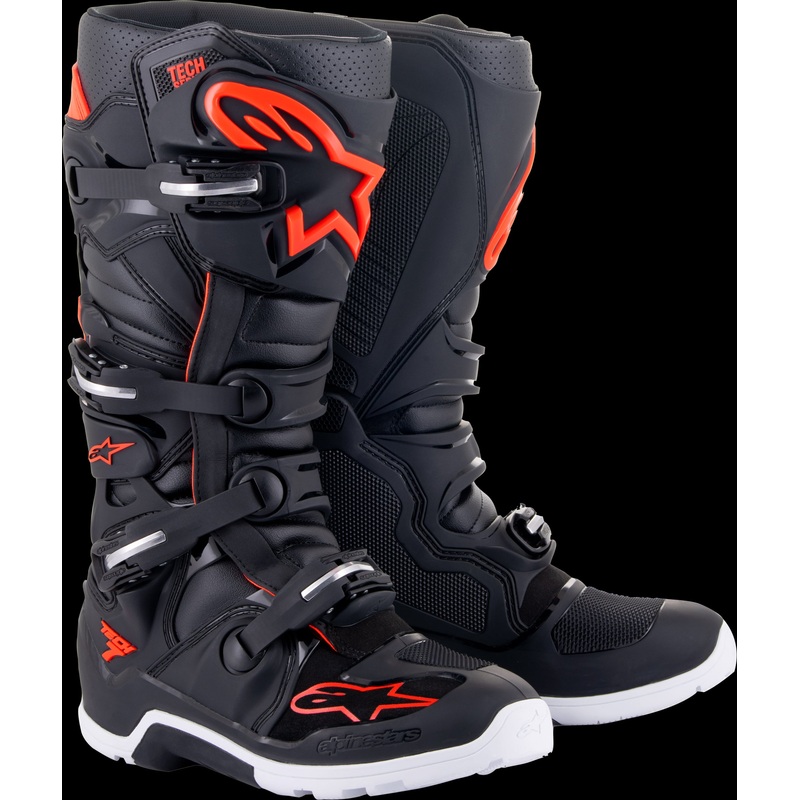 ALPINESTARS Tech 7 Enduro Boots Black/Fluorescent Red 14