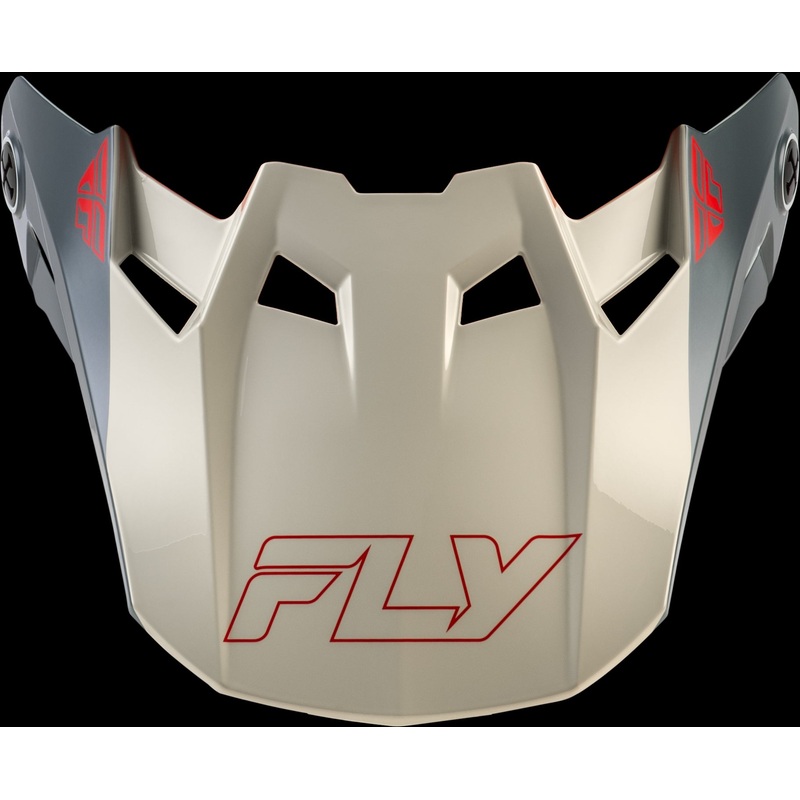 FLY RACING Formula Cc Glide Visor Black/Red/Grey Xl/2x