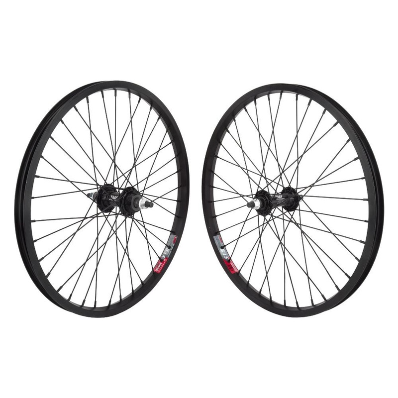 20″ Weinmann 519 BMX Wheelset – Freewheel – Pair – Black