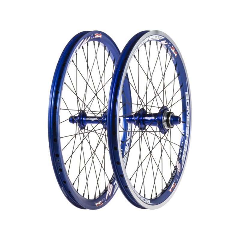 Bombshell SL Cassette Pro BMX Race Wheelset-20×1.75″ Black