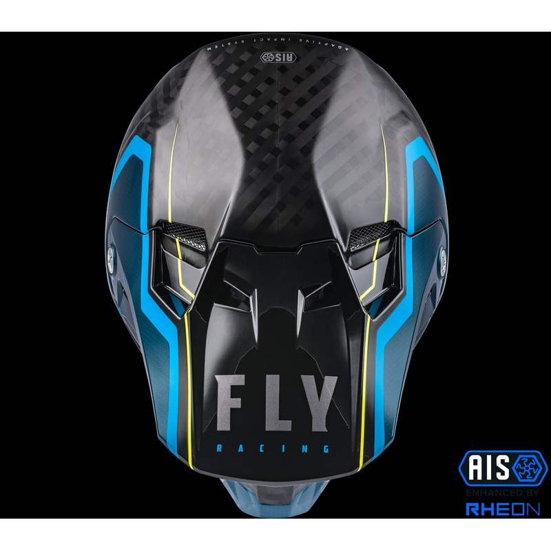 FLY RACING Formula Carbon Axon Helmet Black/Blue  Lg