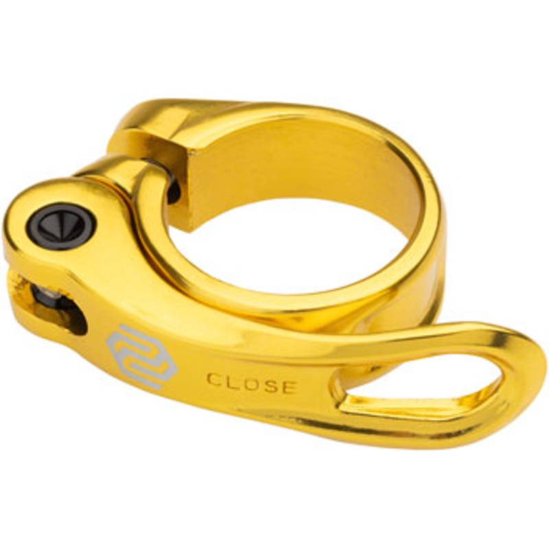 Promax QR-1 Quick Release Seatpost Clamp – 31.8mm Gold 31.8