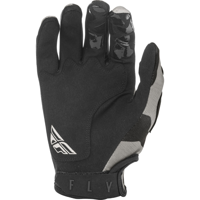 FLY RACING Kinetic K221 Gloves Black/Grey Sz 12