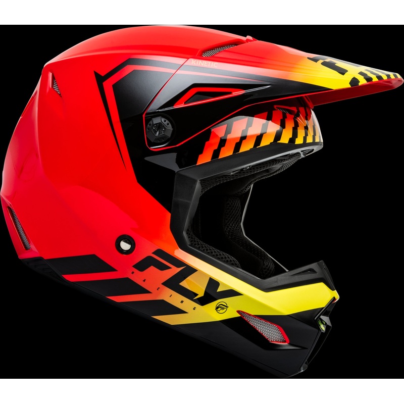 FLY RACING Kinetic Menace Helmet Red/Black/Yellow 2x