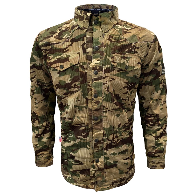 Summer Mesh Protective Camouflage Shirt “Delta Four” – Light Color with Pads XXS Light Camouflage