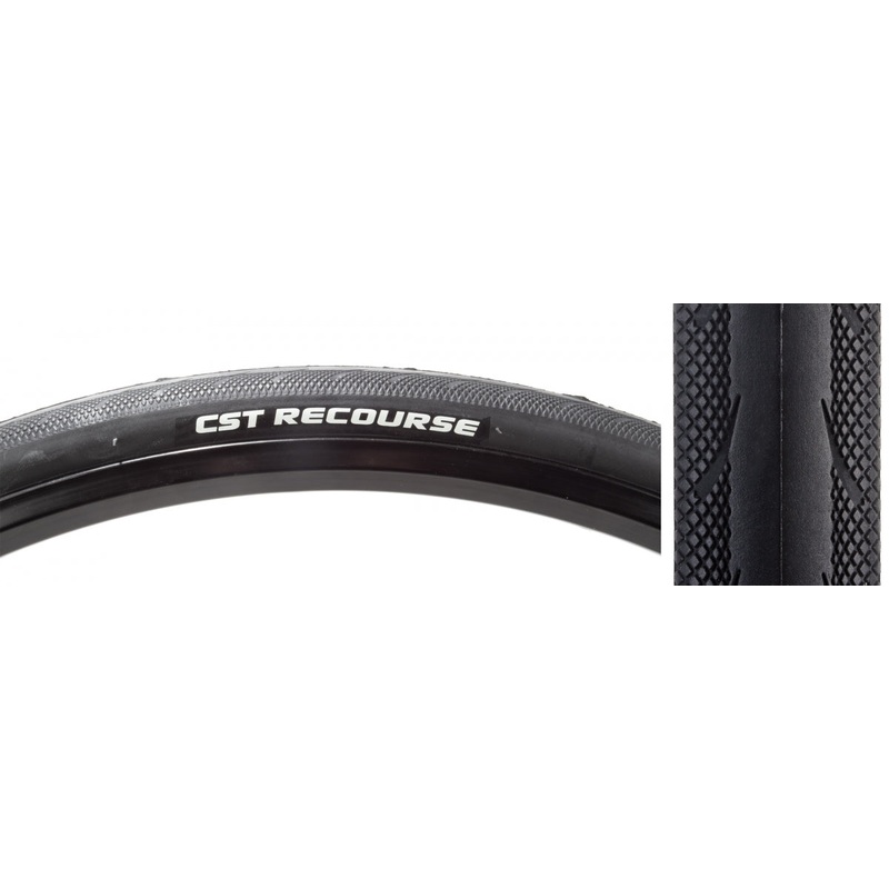Tire Cstp Recourse 700X25 Black Wire