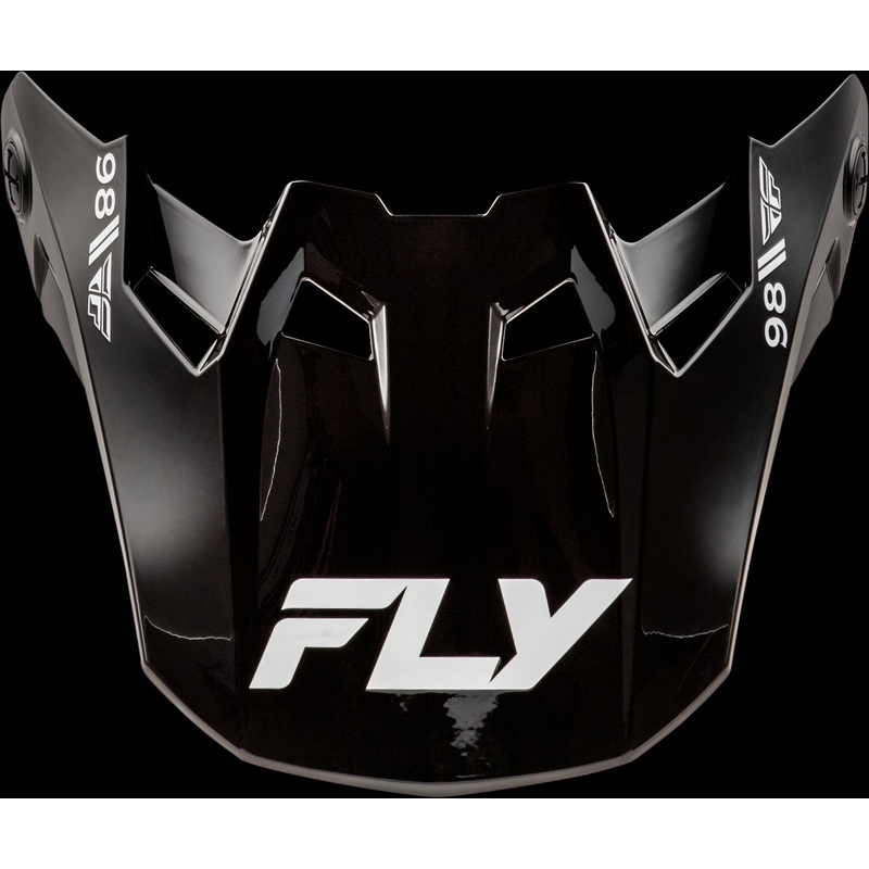 FLY RACING Formula Cc Objective Visor Black/White Yl/Sm