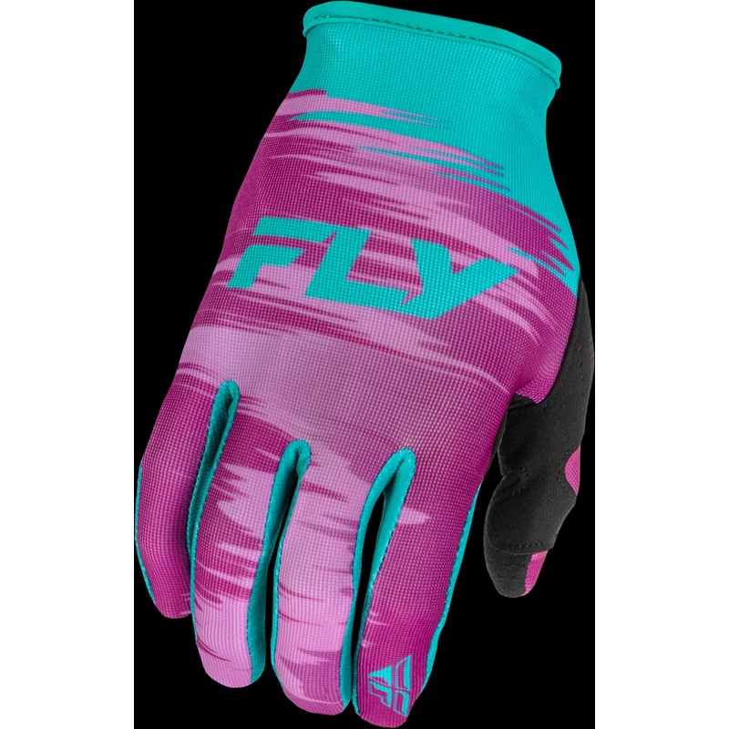 FLY RACING Women’S Lite Gloves Pink/Turquoise 2x