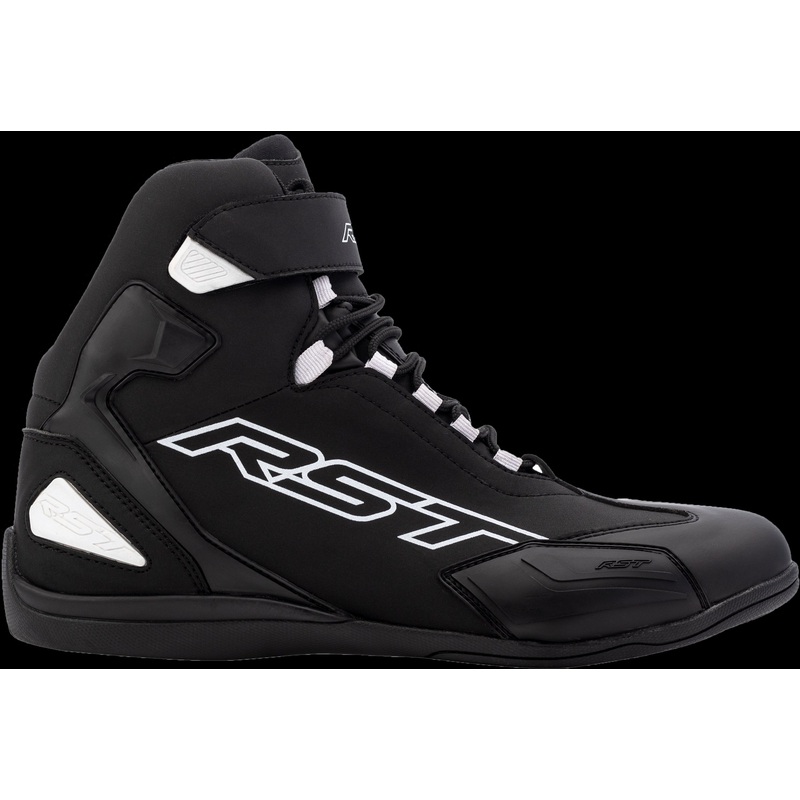 RST Sabre Moto Shoe Ce Boot Black / Black / White  Sz 8 Black/Black/White 8