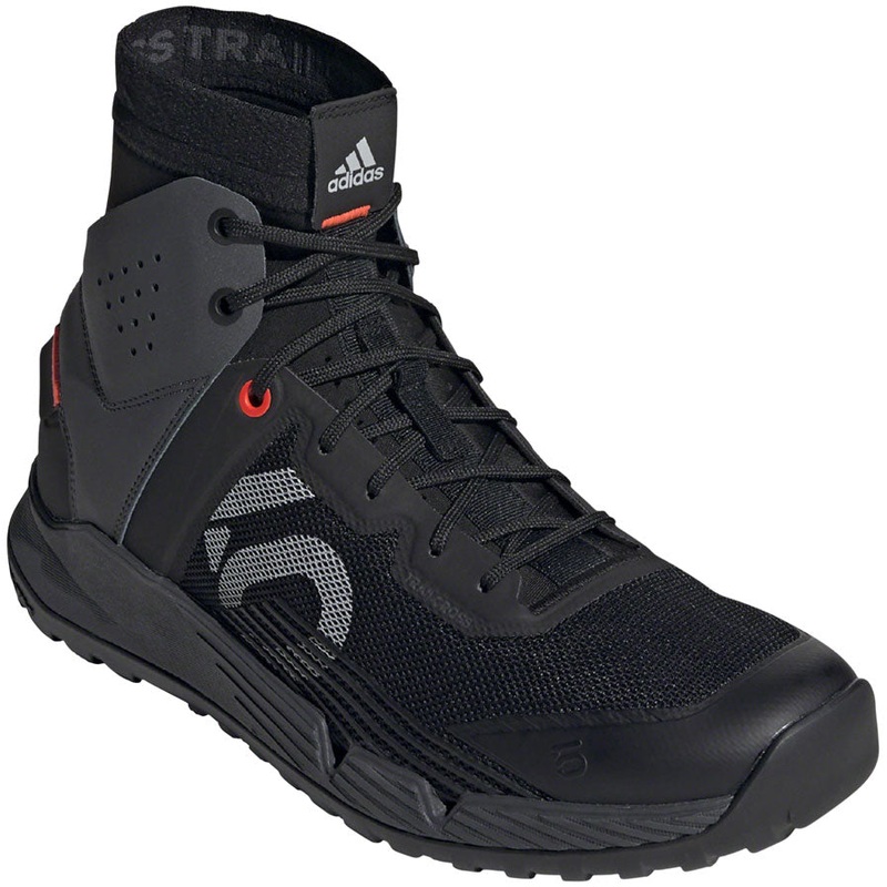 Five Ten Trailcross Mid Pro Flat Shoes – Mens Core BLK / Gray Two / Solar Red 10.5