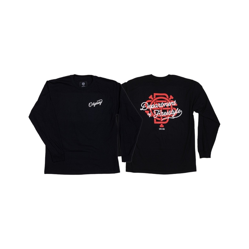 Odyssey DOF Script Long Sleeve (Black) Small
