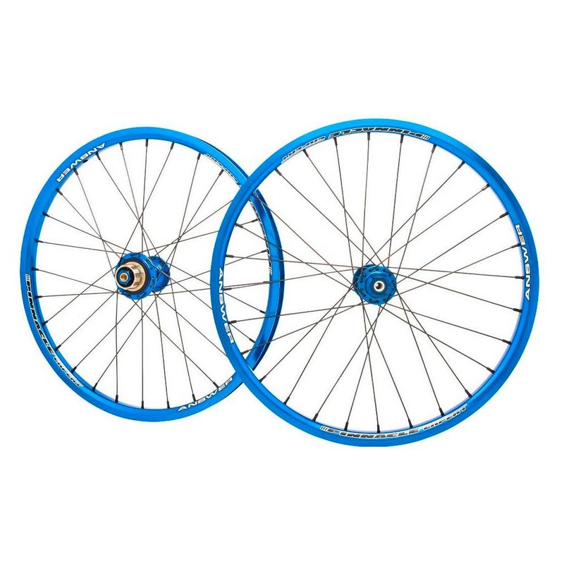 Answer 20 X 1.1/8 PInnacle Wheel Set – Blue Blue Right Hand Drive