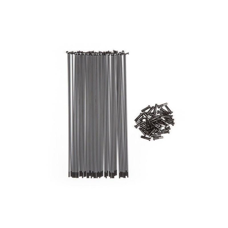 BSD Butted Spokes (Black) 186mm Black